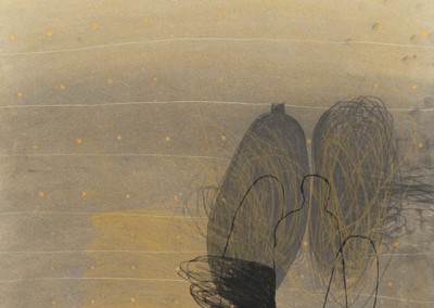 07 Ténéré, 2010, Pastellkreide, Buntststift auf Papier, 62 x 43 cm