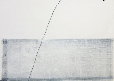 Serie Sedimente- geschichtet, (1), 2017, Monotypie auf Japanpapier, 34 x 24 cm